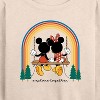 Women's - Disney - Explore Together Rainbow Lightweight French Terry Wide Neck Long Sleeve Shirt - 2 of 4