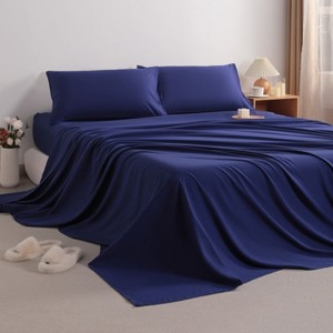 3/4 Pieces Brushed Microfiber Bed Sheet Set, 1800 Super Soft and Cozy Sheet Set - NTBAY - 1 of 4