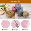 Unique Bargains Burlap Wired Soft Decorative Ribbon Trim for Gift Wrapping - 4 of 4