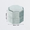 Unique Bargains Octagon Velvet Ring Box 2 Slots for Wedding Ceremony Proposal Engagement Birthday 1 Pc - 4 of 4
