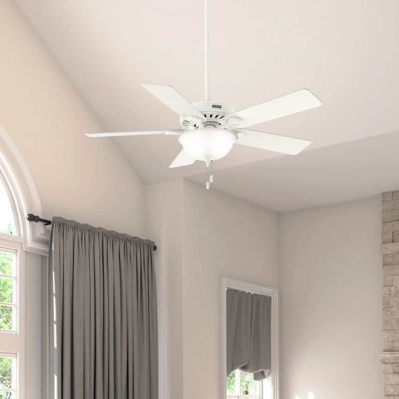 52" Pro's Best Ceiling Fan with Light Kit and Pull Chain (Includes LED Light Bulb) - Hunter Fan, 5 of 17