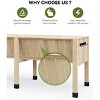 GustoWave Raised Garden Bed 6 x 2 x 2.5FT, Raised Garden Beds Outdoor with 6 Legs, Detachable Liner, Wooden Raised Planter Box for Backyard, Patio - 3 of 4