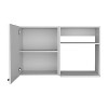 Depot E-Shop Stackable Wall Storage Cabinet 24" H, Two Internal Shelves, Two External Storage Shelves, One Door - 4 of 4