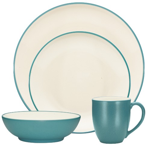 Noritake Colorwave Turquoise 4-piece Coupe Place Setting : Target