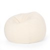 Vynxaria Kavel 3-Foot Rounded Bean Bag - Stylish Comfort for Every Space - 2 of 4