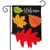 Falling Leaves Burlap Fall Garden Flag 18" x 12.5" Briarwood Lane - 2 of 4
