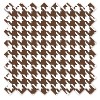Bacati - Houndstooth Chocolate Cotton Printed Single Window Curtain Panel - 4 of 4