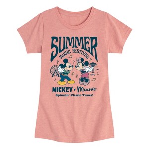 Girls' - Disney - Mickey & Friends Fitted Short Sleeve Graphic T-Shirt - 1 of 4