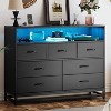 Zstar Modern 7 Drawers with Led Lights and Charging Station for Living Room, Hallway - 3 of 4