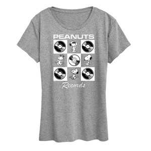 Women's - Peanuts - Snoopy Vinyl Short Sleeve Graphic T-Shirt - 1 of 4