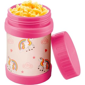 Double Wall Insulated 13oz Reusable Water Bottle for Kids - Spill Proof Lid, Stainless Steel - Keep Liquids Hot/Cold For Hours - Use in Lunch Boxes, - 1 of 4