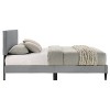 Galano Bayson Wood Frame Full Platform Bed with Headboard in Towel Cream, Towel Gray, Towel Pink - 4 of 4