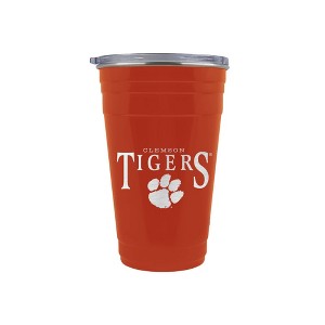 NCAA Clemson Tigers Tailgater Tumbler - 22oz: Stainless Steel Portable Drinkware - 1 of 2