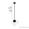 Hunter Fans 5" Station Ceiling Light Natural Iron Finish - 1 Bulb, Dimmable, Mid-Century Modern Design for Indoor Spaces - 3 of 4