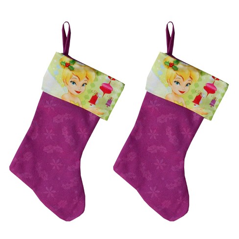 Set Of 2 Tinkerbell Christmas Stockings Fairies Holiday Decorations Disney Target