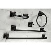 5pc Serano Bathroom Accessory Set Black - Kingston Brass: Includes Towel Bar, Tissue Holder, Hook - 2 of 4