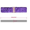 Allegra K Womens Elastic Waist Belt Sequins Decor Metal Interlock Buckles Belts for Dresses 1 Pc - 3 of 4