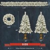 SKRAN Artificial Christmas Tree 4-Piece Set Garland, Wreath And Set of 2 Entrance X-mas Trees, Hinged Xmas Tree For Holiday Decoration - 3 of 4