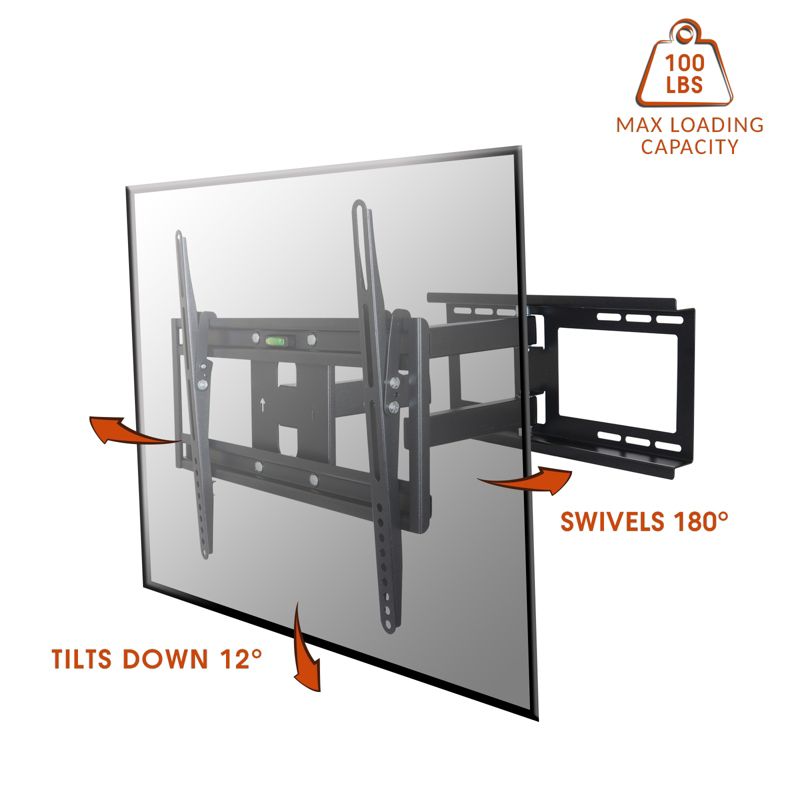 MegaMounts Fixed Wall Mount with Bubble Level for 26 - 55 Inch LCD, LED, and Plasma Screens, 2 of 5
