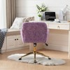 CAVINAS Home Office Chair, Home Office Chair, Reclining Accent Chair, Adjustable Desk Chair Comfy, Swivel Office Chair, Vanity Chair - 3 of 4