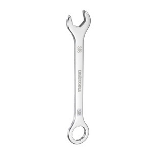 Unique Bargains 30Cr13 Stainless Steel Offset 12-Point Box End and 15° Angled Open End Combination Wrench - 1 of 4