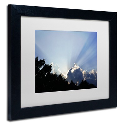 Trademark Fine Art -Kurt Shaffer 'Inspirational Sky' Matted Framed Art