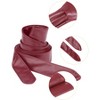 Allegra K Women's Faux Leather Self Tie Bowknot Wide Waist Band Sash Obi Belt One Size - 2 of 4