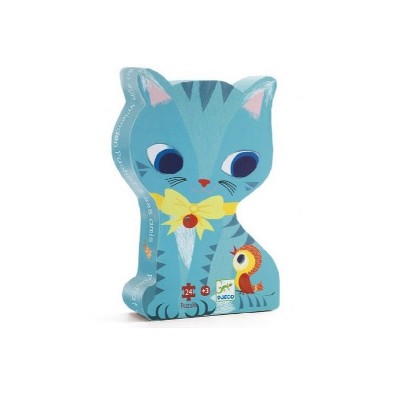 Djeco Pachat & His Friends Silhouette Cat Puzzle, 24 Pieces, Ages 3 and Up