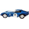 1965 Shelby Cobra Daytona Coupe #11 Blue Metallic with White Stripes 1/18 Diecast Model Car by Shelby Collectibles - 2 of 3