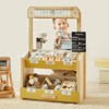 Tiny Land® Kid's Pretend Grocery Store Role Play Toy with Cash Register DIY Price Tags and Chalkboard - 2 of 4