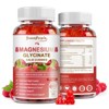 GreenPeople Magnesium Glycinate Gummies 400mg, with Magnesium Malate, CoQ10 for Calm Mood & Sleep, 60 Count (Raspberry Flavor) - 2 of 4