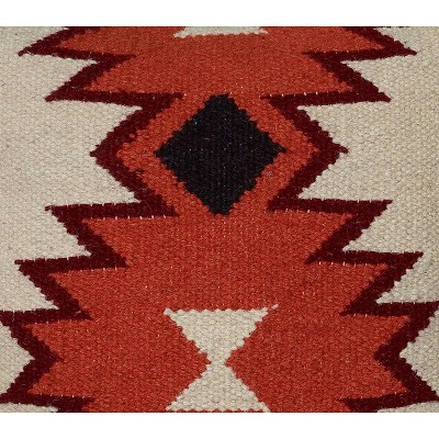 Southwestern Wool Blend Square Throw Pillow