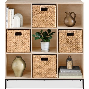 Best Choice Products Elevated 9-Cube Storage Organizer, 11in Shelf, Bookcase, Display Shelf, w/ Metal Legs - 1 of 4