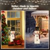 Karl Home Pre-lit Square Snowman with 75 LED Warm White Lights Christmas Decoration - 4 of 4