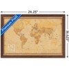 Trends International Antique World Map 2024 Framed Wall Poster Prints - 3 of 4