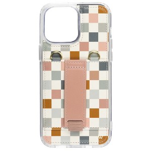 Walli Cases Coastal Check Purse Phone Case with Wallet and Finger Strap - 1 of 4