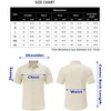 Men's Casual Button Down Shirts Relaxed Fit Short Sleeve Shirt Stylish Summer Beach Shirt - 4 of 4