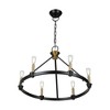 Artcraft Lighting Notting Hill 6 - Light Chandelier in  Black/Brushed Brass - 2 of 4
