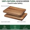 20"x15" Acacia Wood Cutting Board, Extra Large Cutting Board with Grip Handles and Juice Grooves, 1.3" Thick, Durable, Reversible, Knife Friendly - 4 of 4