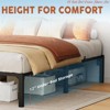 Twin Size/Full Size/Queen/King Size Bed Frame, 6"/8"/14 " High Platform Bed Frame, w/Storage Space, Heavy Duty Steel Slat Support - 3 of 4