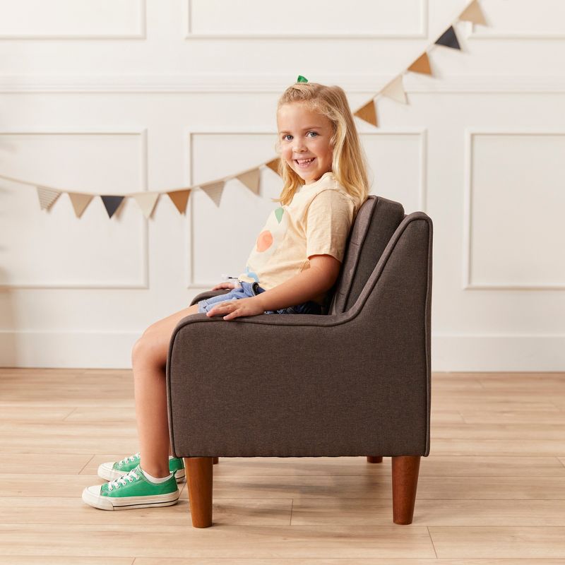 ECR4Kids Frankie Arm Chair, Kids Furniture, Raisin, 6 of 12