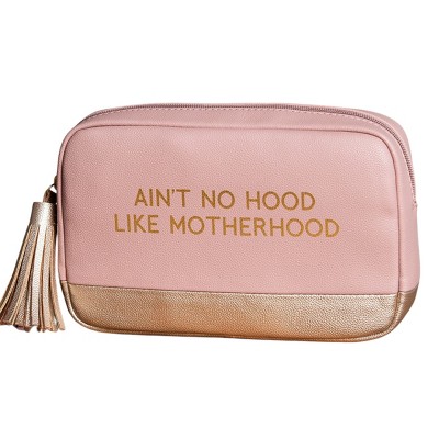 Motherhood Faux Leather Cosmetic Bag