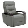 Spruce & Spring Leather Power Recliner Swivel Glider Rocker with Power Headrest - 2 of 4