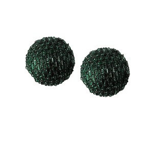 Women's The Mirror Stud Earrings - Emerald Green - 1 of 4