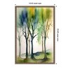 Amanti Art Watercolour Trees 1 by Sally Ann Moss Framed Canvas Wall Art - 4 of 4