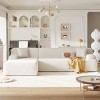L-Shape Modular Sectional Sofa,111" Oversized 3-Seater Sofa,Modern Chenille Comfy Deep Seat Couch for Living Room-Baofuwish - 2 of 4