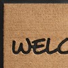 HomeRoots 24" X 36" Natural And Black Coir Welcome Outdoor Door Mat - 4 of 4