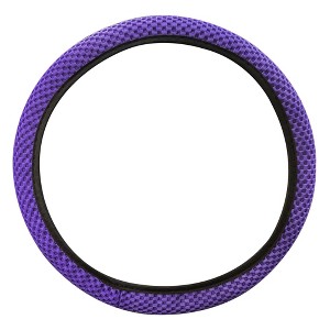 Unique Bargains Universal 15" Anti Slip Steering Wheel Cover Elastic Stretch Mesh Cloth Cover Accessory for Car - 1 of 4