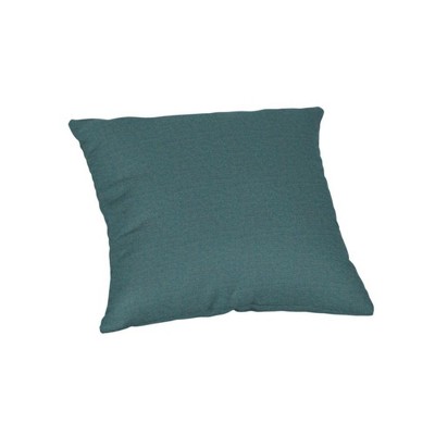 Casual Cushion Solid Sunbrella Fabric 1-Piece Indoor/Outdoor Square Throw Pillow, 15"W x 15"L