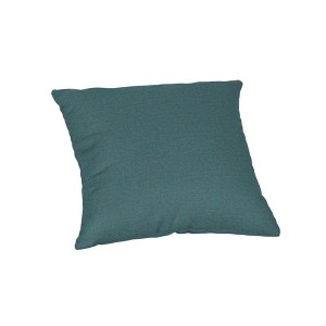 Casual Cushion Solid Sunbrella Fabric 1-Piece Indoor/Outdoor Square Throw Pillow, 15"W x 15"L - 1 of 4